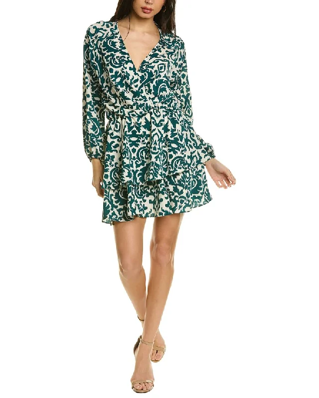 ANNA KAY Twist Front Mini Dress Cozy Long Sleeve Mini Dress