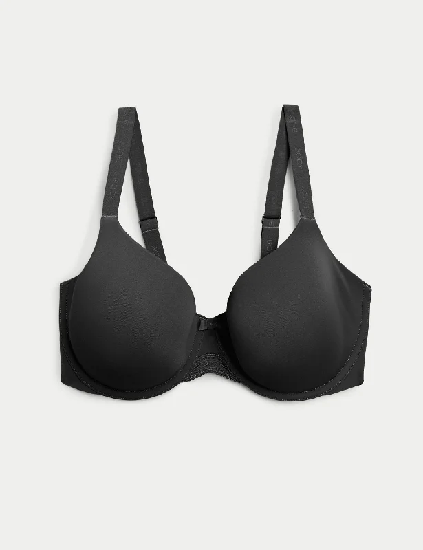 Body™ Padded Full Cup T Shirt Bra A E Stylish Round Neck Shirt