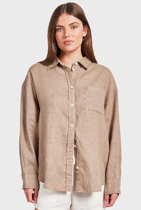 Hampton Linen Shirt Comfortable Loose Short Sleeve