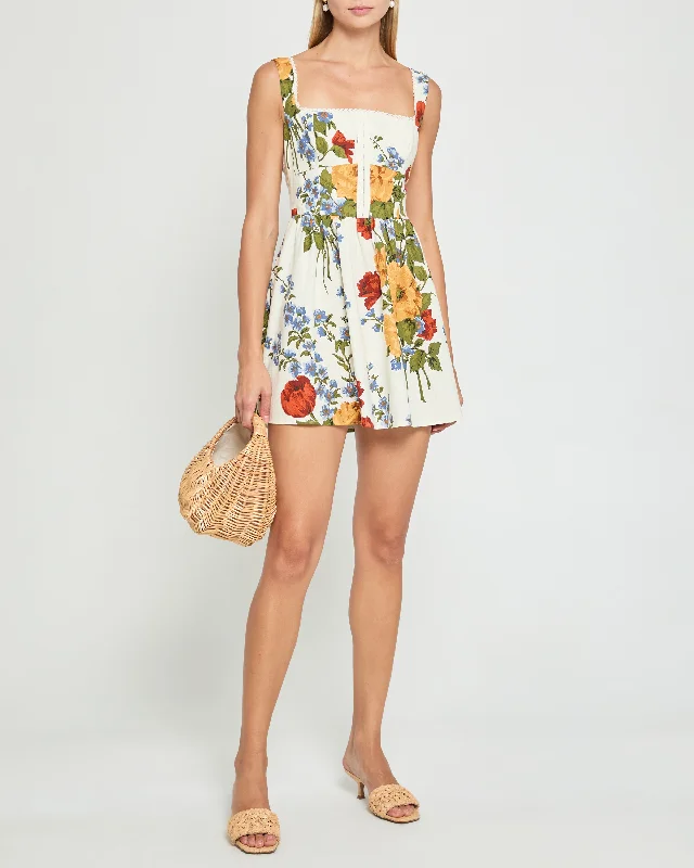 Irene Mini Dress Stylish Floral Print Mini Dress