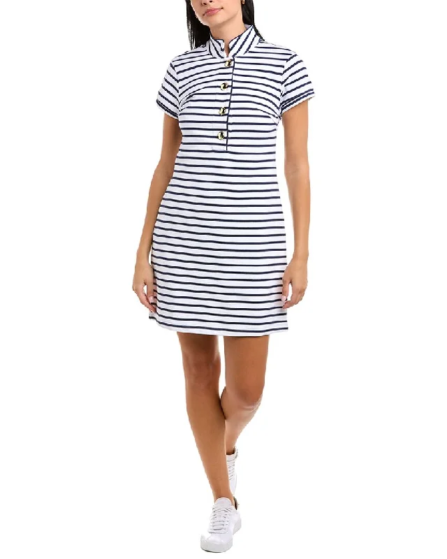 Sail to Sable Button Front Mini Dress Modern Satin Mini Dress