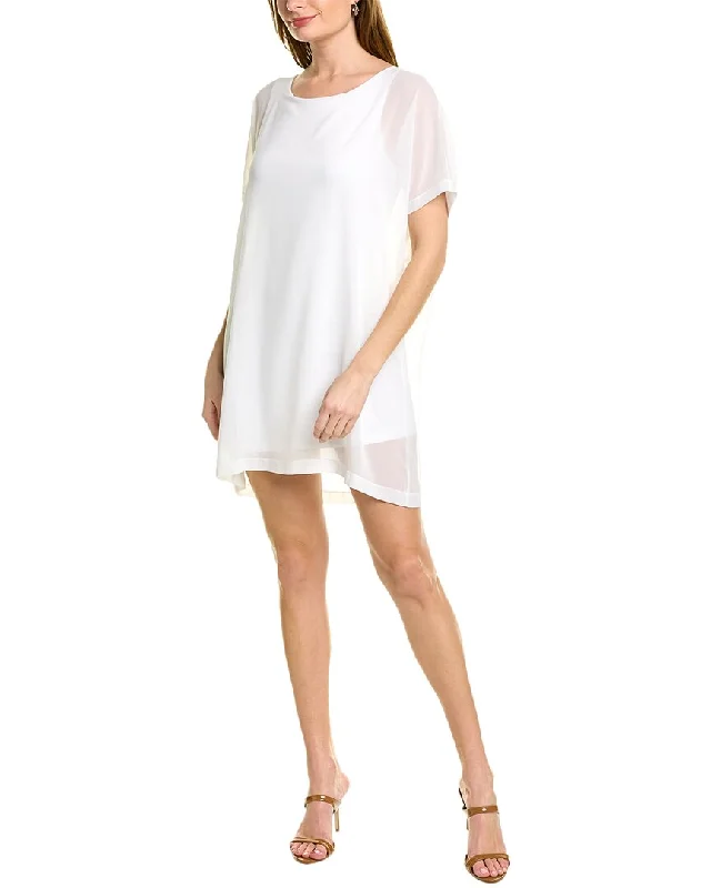 SHAN Sheer Mini Dress Chic Puff Sleeve Mini Dress