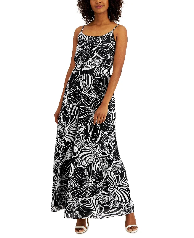 Anne Klein Petite Printed Maxi Dress Fashionable Layered Maxi Dress