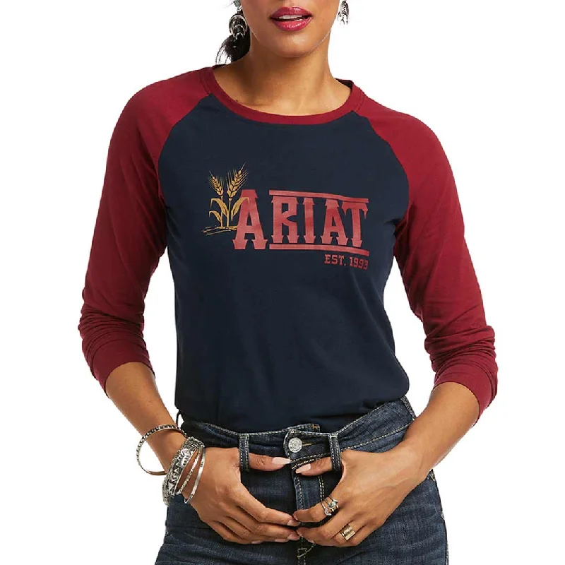 Ariat Women's REAL Ariat Graphic T-Shirt Hooded Caped Shawl Collar