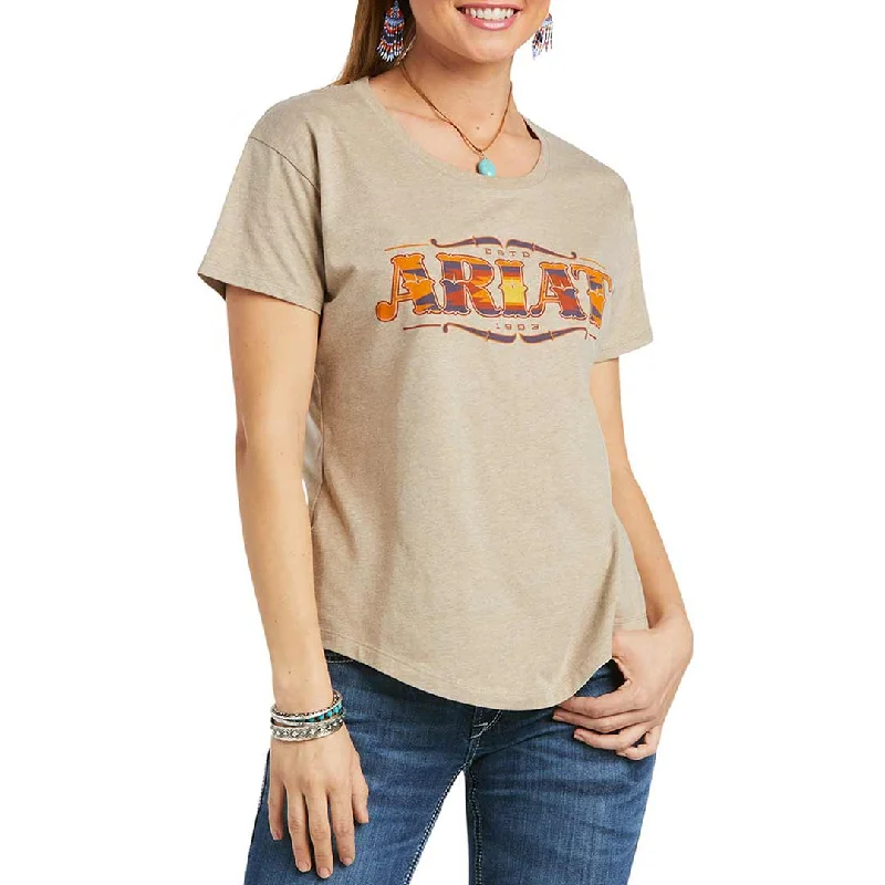 Ariat Women's Wordmark Graphic T-shirt Machine Wash Dry Clean Hand Wash