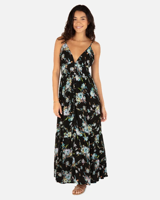 Capri Maxi Dress Trendy Maxi Dress with Lace