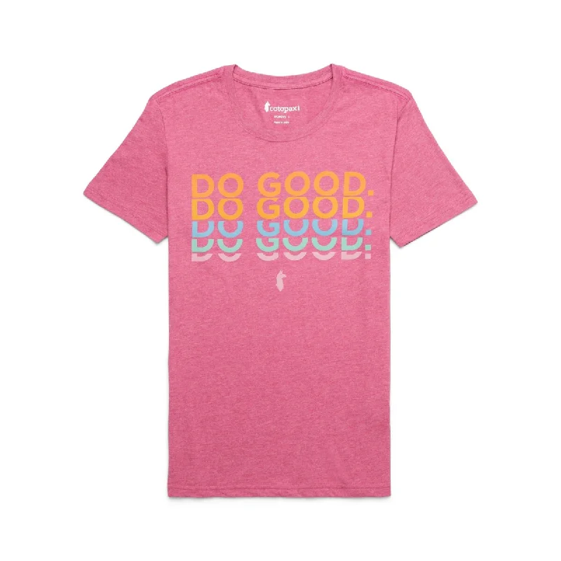 Do Good Repeat T-Shirt - Womens Collared Crew Neck Turtle Neck