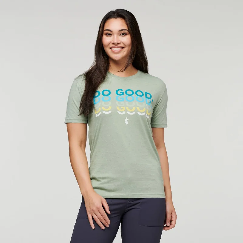 Do Good Repeat T-Shirt - Womens Graphic Embroidered Appliqued