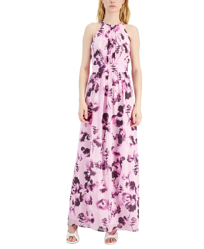 INC International Concepts Womens Floral Maxi Dress Elegant Wraparound Maxi Dress