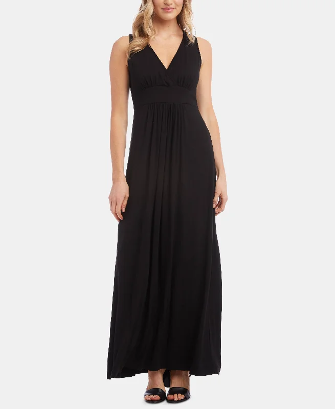 Sleeveless Empire-Waist Maxi Dress Cozy Maxi Dress with Slit