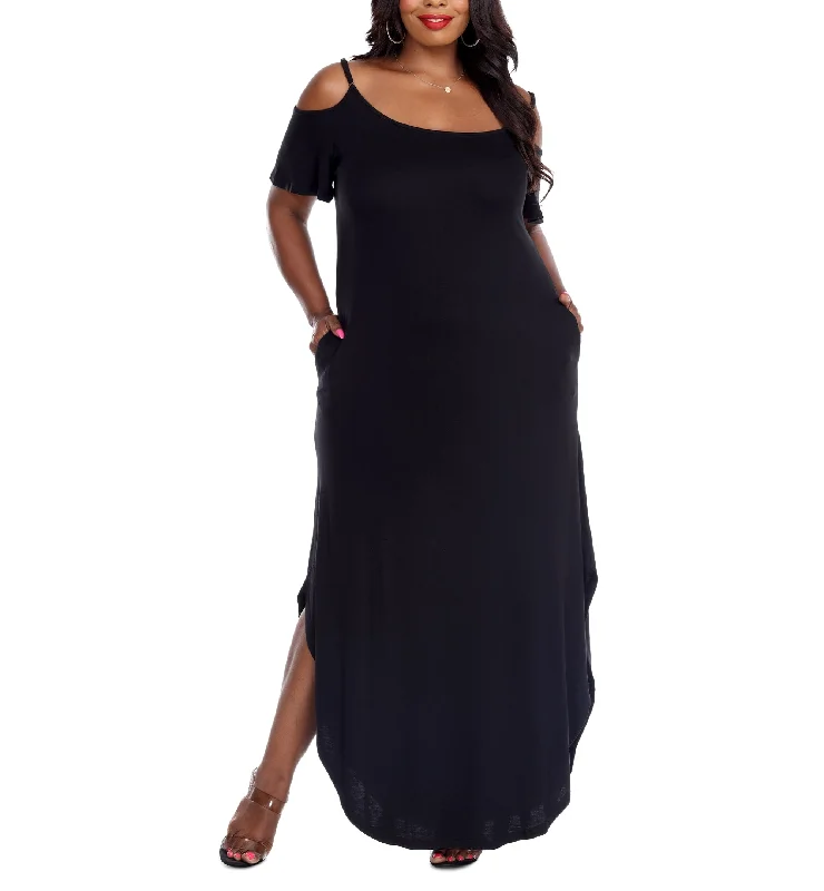 Plus Size Lexi Maxi Dress Stylish Pleated A-Line Maxi Dress