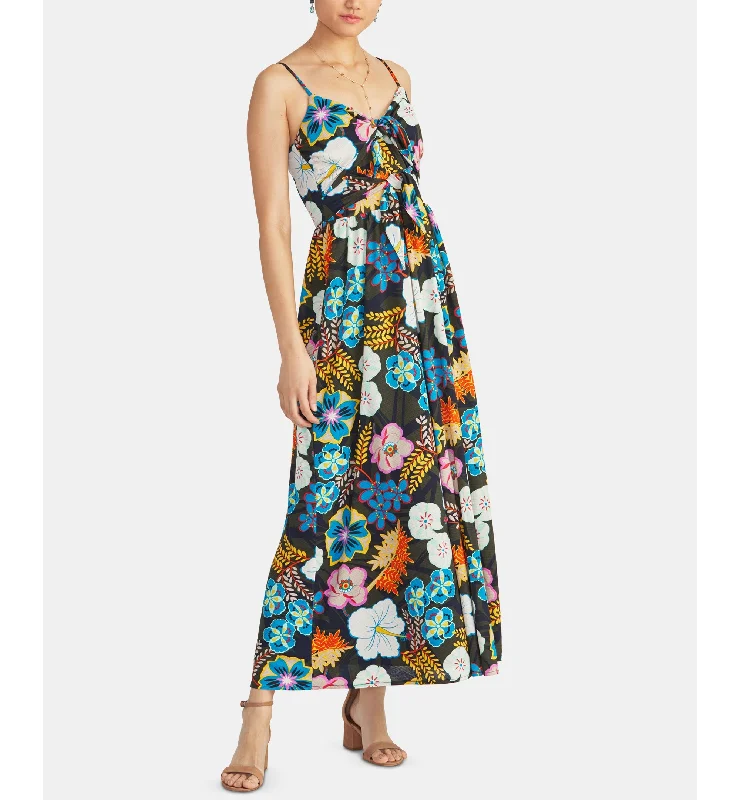 Magnolia Double-Tie Maxi Dress Chic Boho Print Maxi Dress