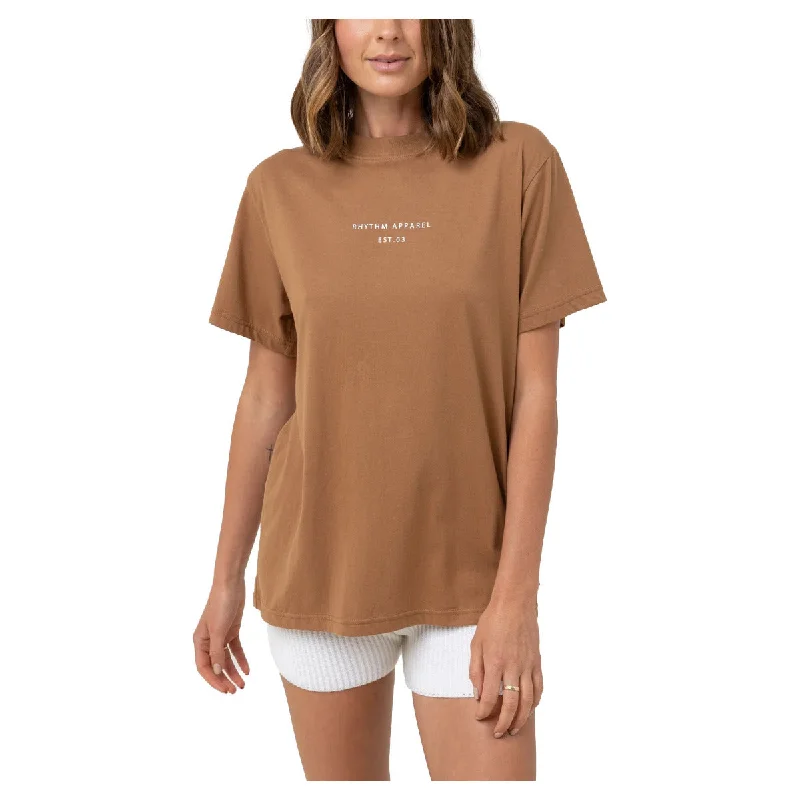 Rhythm Classic Brand Tee - Caramel Cozy Warm Stylish