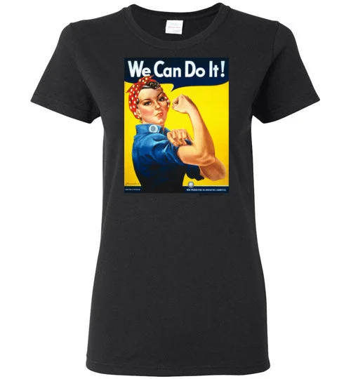 Rosie The Riveter Women's T-Shirt Chenille Blend Fleece Blend Nylon Blend