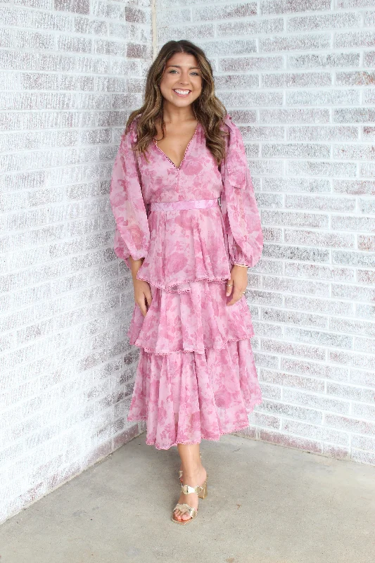 She Is Beauty She Is Grace Crinkled Organza Print Maxi Dress Cozy Longline Maxi Dress