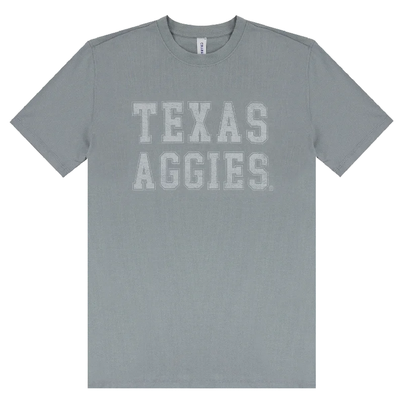 Texas Aggies Grey Outfitters Tech T-Shirt Chenille Fabric Brocade Fabric Lace Fabric