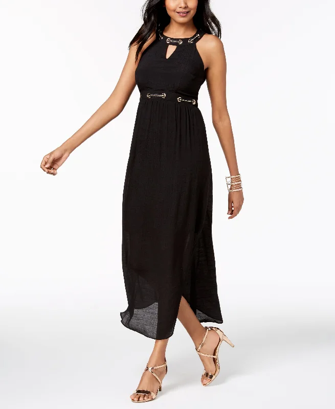 Thalia Sodi Embellished Maxi Dress Trendy Maxi Dress with Lace