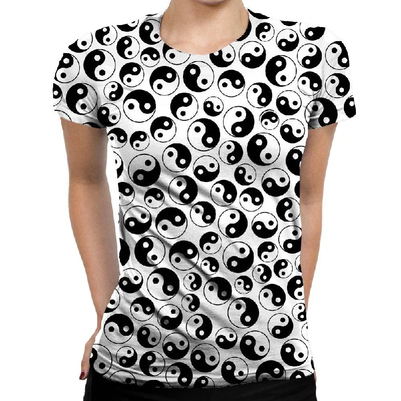 The Yin And The Yang Womens T-Shirt Terry Blend Velvet Blend Canvas Blend