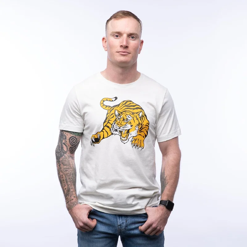 Tiger Unisex T-Shirt Mesh Canvas Denim