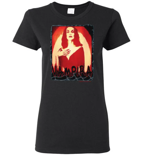 Vampira women's T-Shirt Rayon Velvet Corduroy