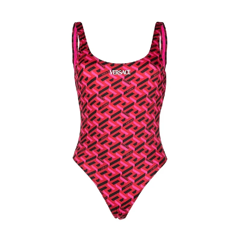 Versace One-Piece Swimsuit - Women's 5 Elegant Ruffle Swimsuit