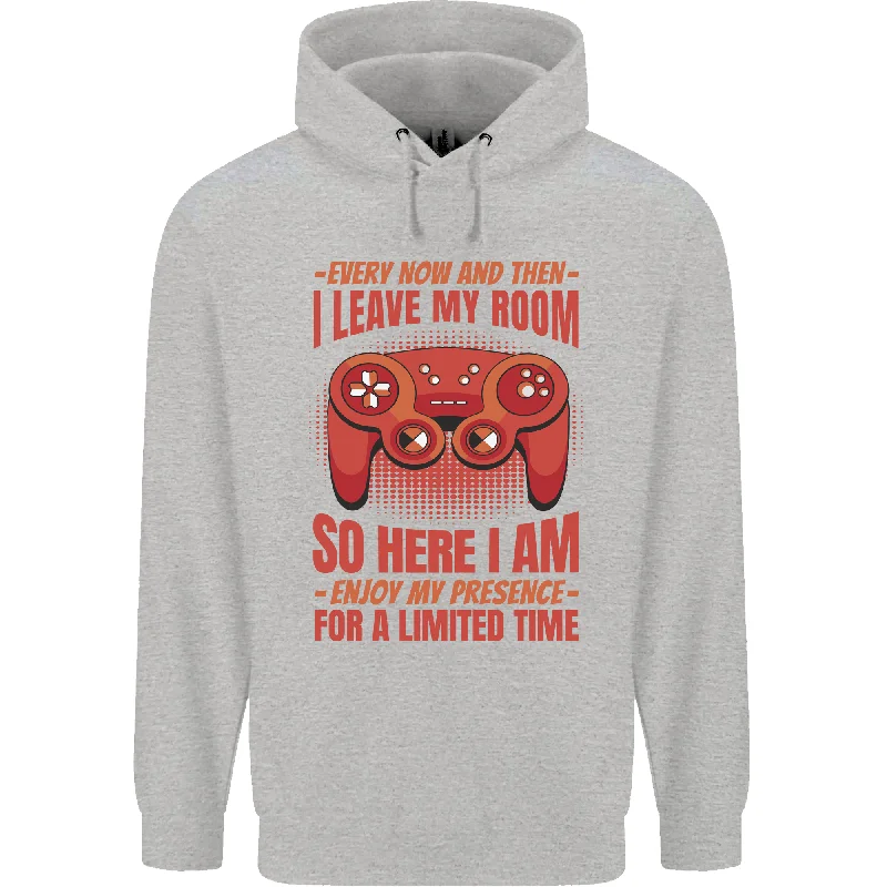 Antisocial Gamer Gaming Leave My Room Mens 80% Cotton Hoodie Hoodie with Print Artistic Unique