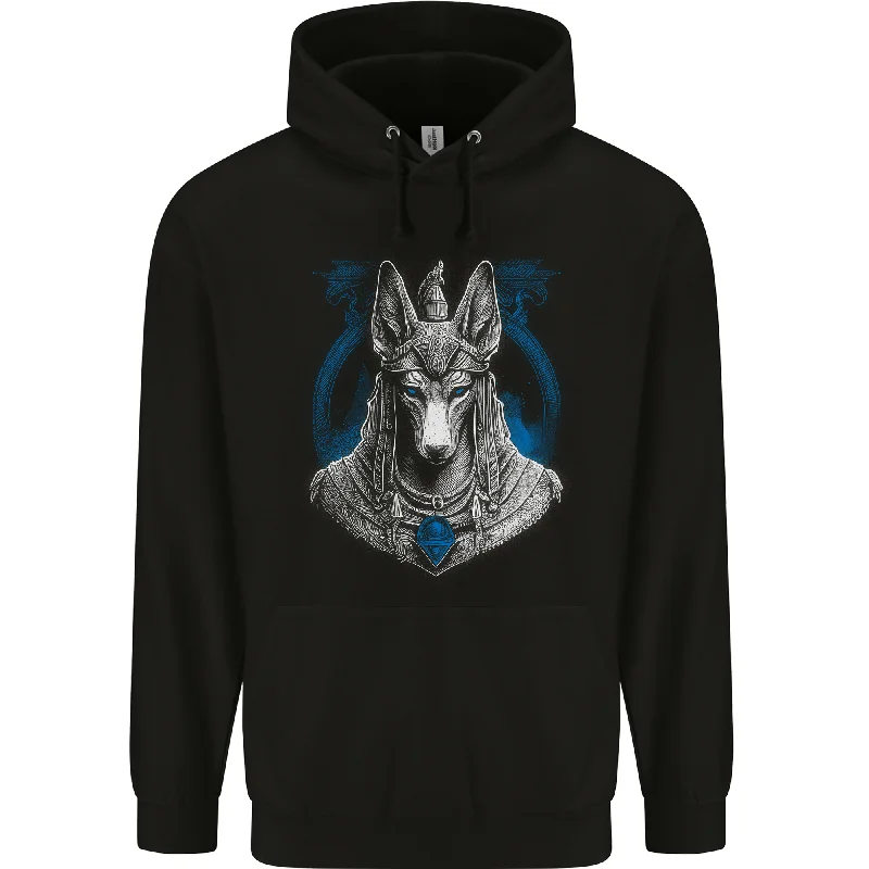 Anubis Ancient Egyptian God Egypt Mens 80% Cotton Hoodie Hoodie with Cropped Fit Short Trendy