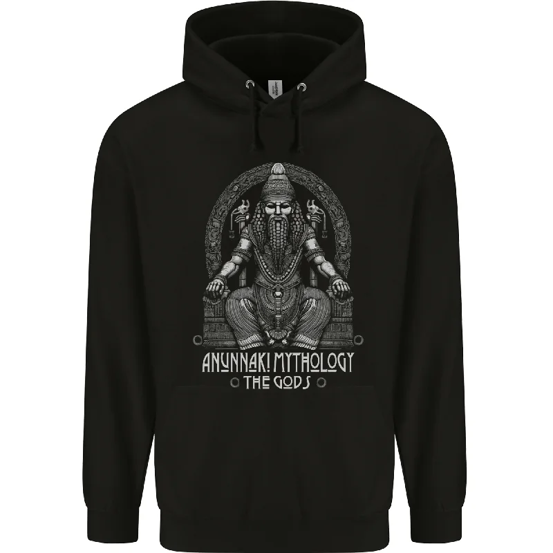 Anunnaki God Mens 80% Cotton Hoodie Hoodie with Hem Contrast Bold Stylish