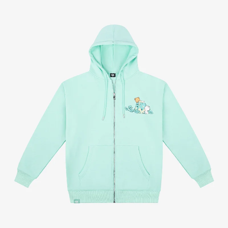 Clover Snapshot Hoodie - Green Hoodie with Sequins Glamorous Eye-catching