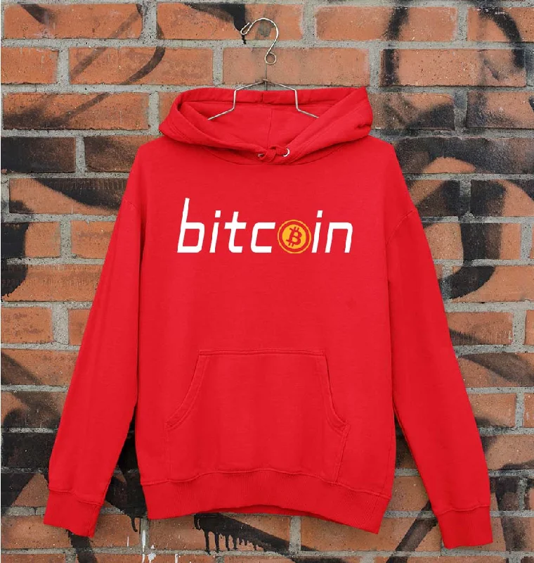 Cryptocurrency Bitcoin Unisex Hoodie for Men/Women Hoodie with Slit Hem Functional Movement