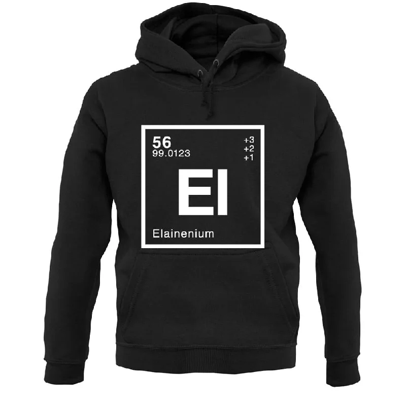 Elaine - Periodic Element Unisex Hoodie Hoodie with Magnetic Closure Innovative Modern