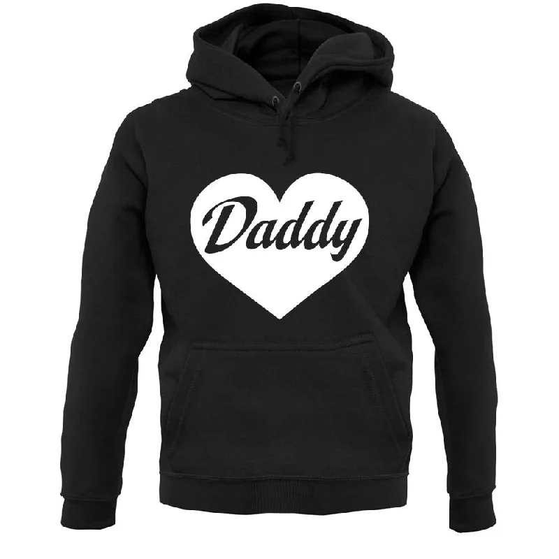 Heart Daddy Unisex Hoodie Hoodie with Front Slit Layering Stylish