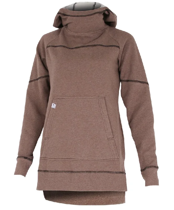 Hoody Tunic pour Femme MTN | Choco Mix Hooded Sweatshirt Casual Wear Street Style