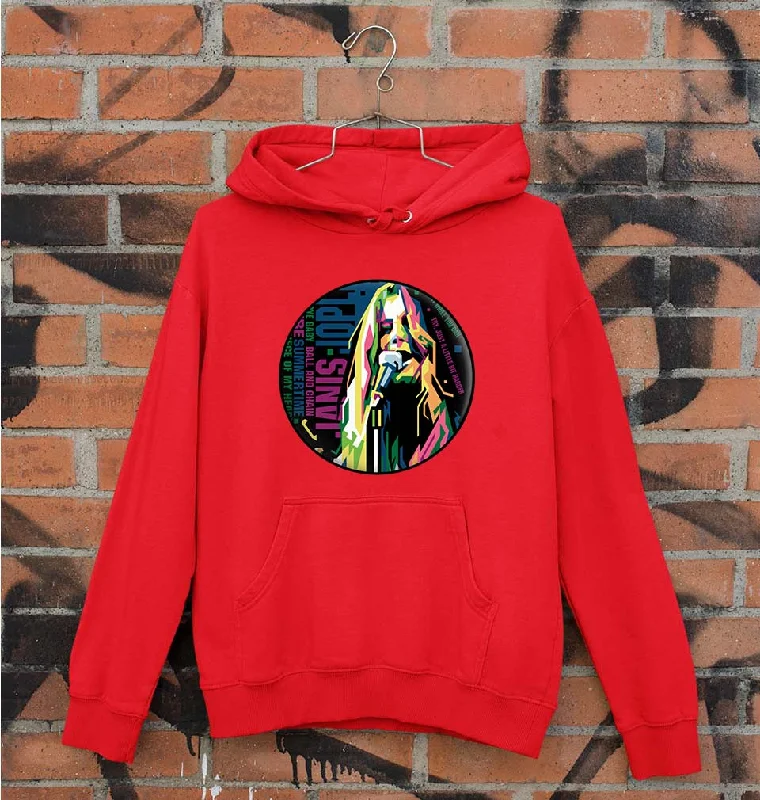 Janis Joplin Unisex Hoodie for Men/Women Hoodie with Tied Waist Feminine Flattering