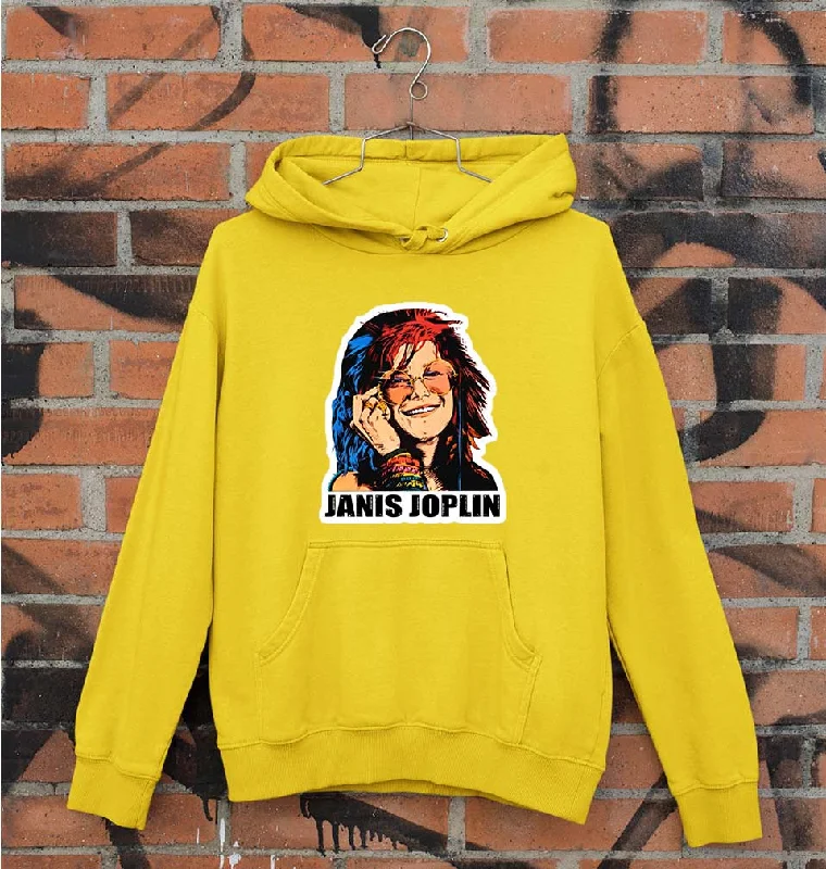 Janis Joplin Unisex Hoodie for Men/Women Hoodie with Exposed Zipper Edgy Industrial