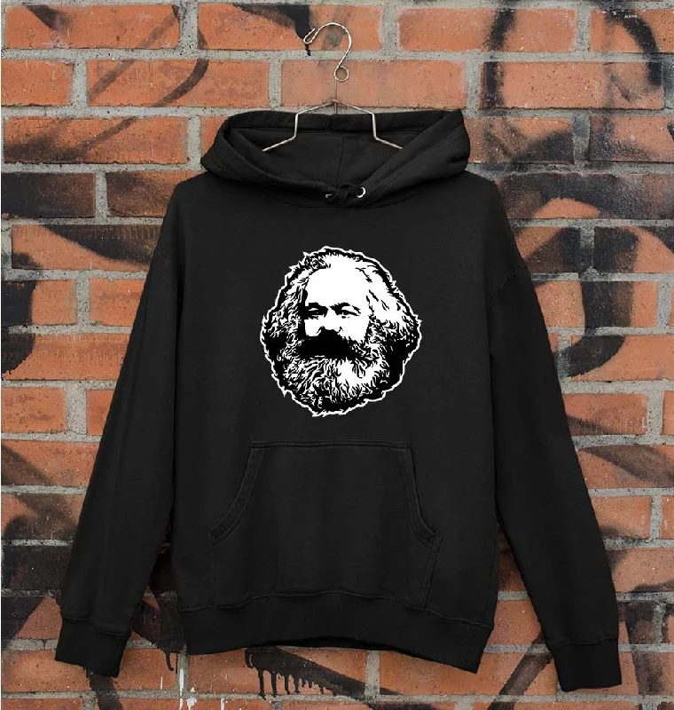 Karl Marx Unisex Hoodie for Men/Women Hoodie with Button Placket Classic Preppy