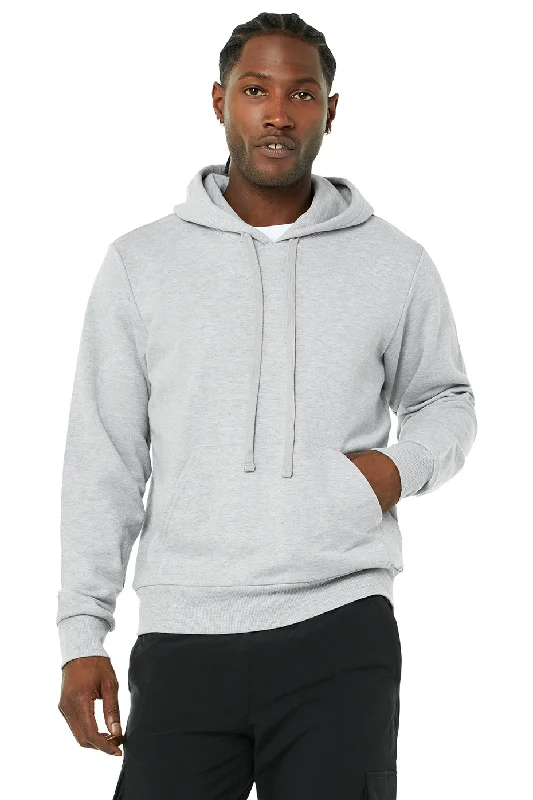 Caliber Hoodie - Athletic Heather Grey Zip Hoodie Drawstring Kangaroo Pocket