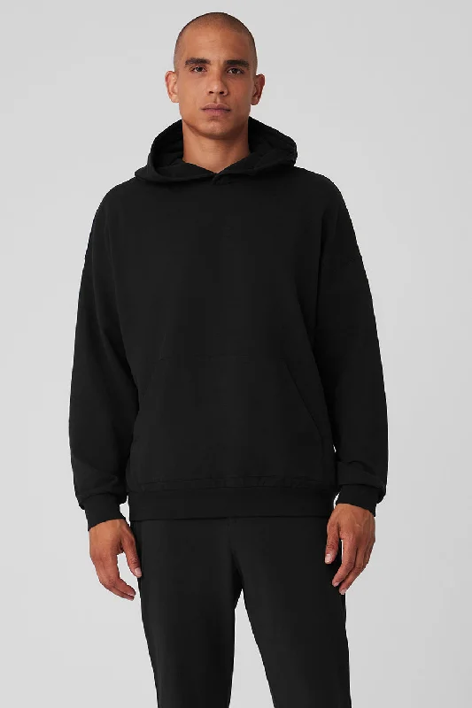 Double Take Hoodie - Black Hoodie Jacket Zipper Layering