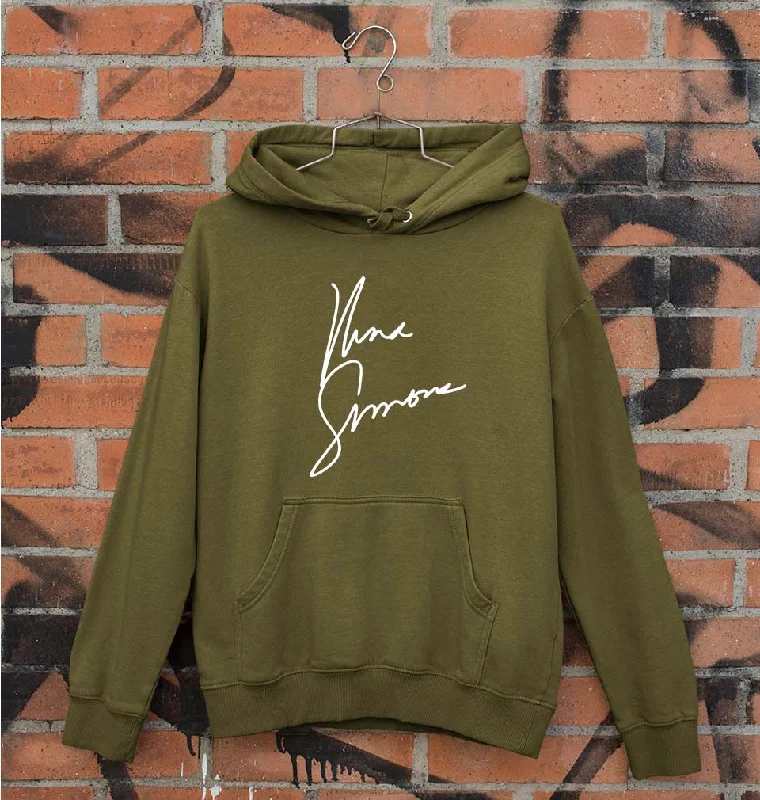 Nina Simone Unisex Hoodie for Men/Women Hoodie with Half-Zip Sporty Casual