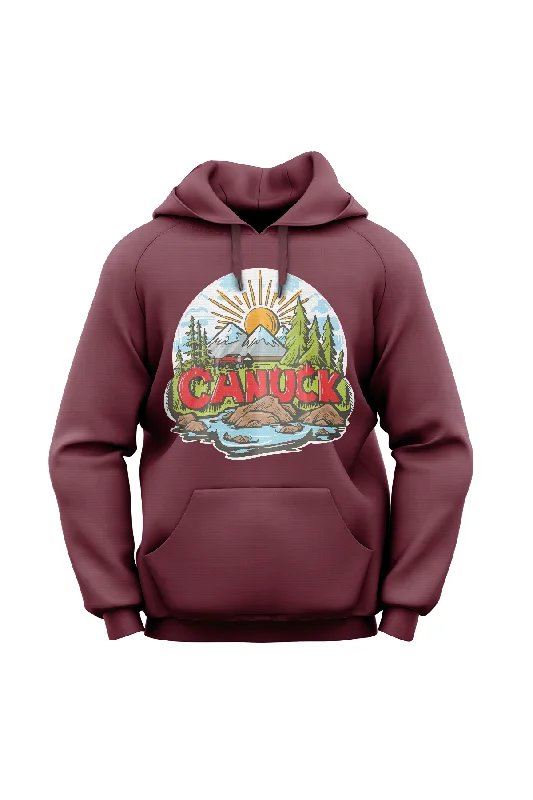 "Canuck" Lightweight Eco-Friendly Unisex Hoodie Hoodie with Puffed Sleeves Voluminous Trendy