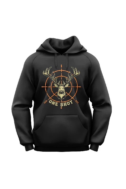 "One Shot" Lightweight Eco-Friendly Unisex Hoodie Graphic Hoodie Design Print