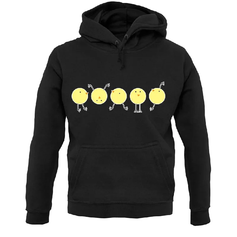 Yellow Chicks Unisex Hoodie Hoodie with Distressed Vintage Worn