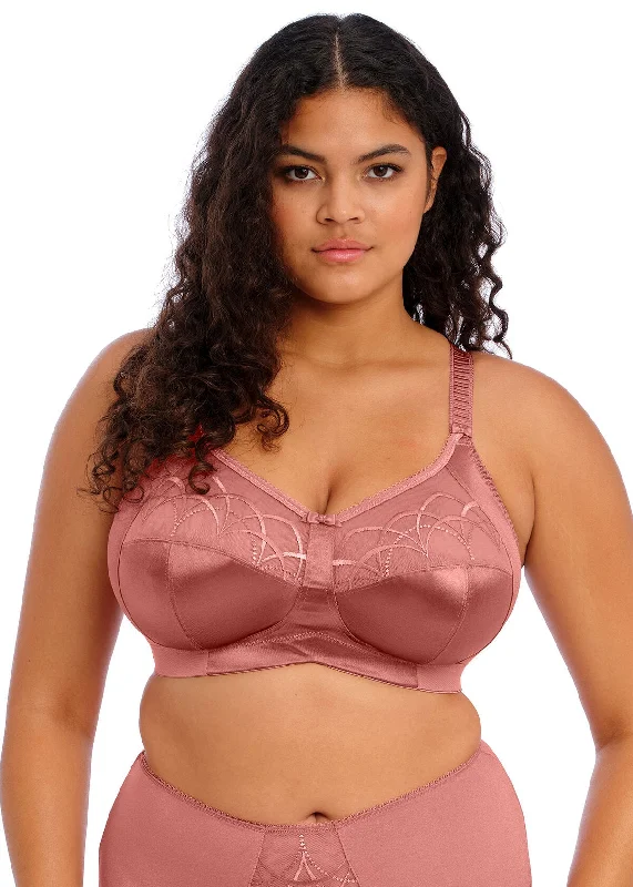 Cate Non-Wired Soft Cup Bra In Rosewood - Elomi Adjustable Bra Straps