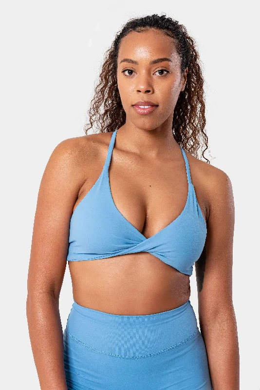 Emily Sports Bra - Parisian Blue High Support Bra