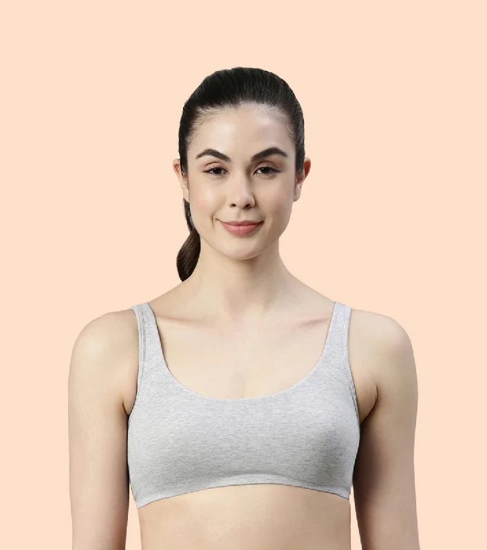 Low Impact Cotton Bra Sleek Push-Up Bra