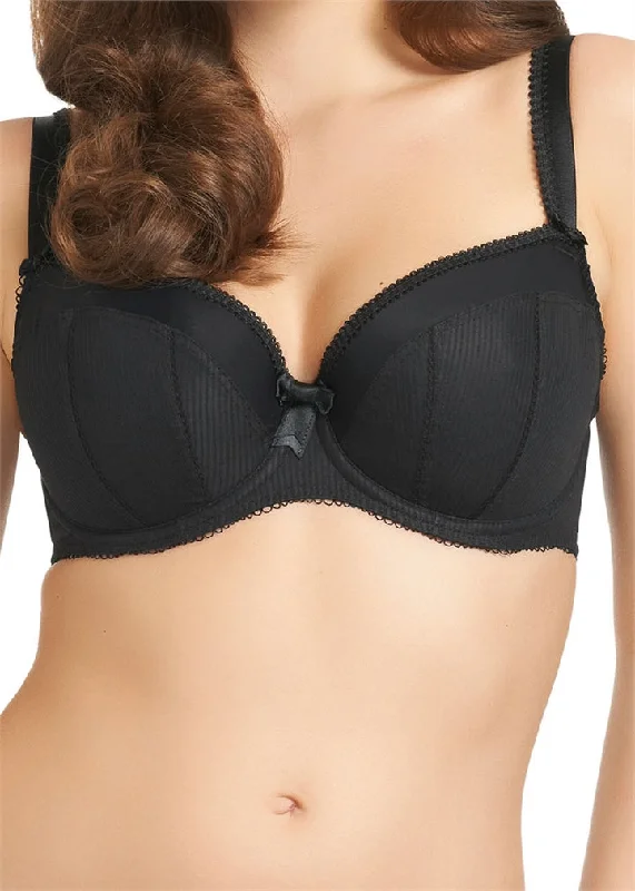 Freya Lauren Women`s Underwire Padded Half Cup Bra Lacy Underwire Bra