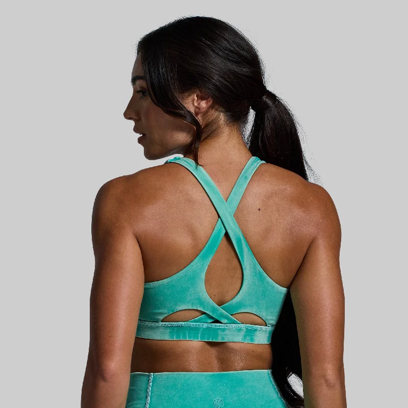 Helix Sports Bra (Washed Jade) Cozy Sleep Bra