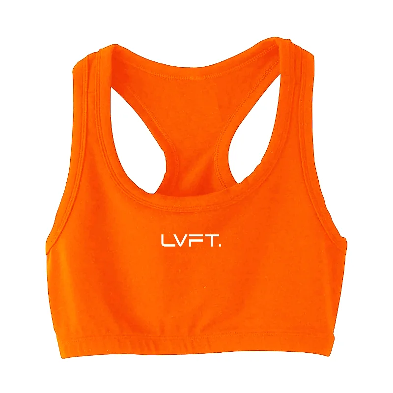 Hyper Pro Sports Bra- Orange Sporty Compression Bra