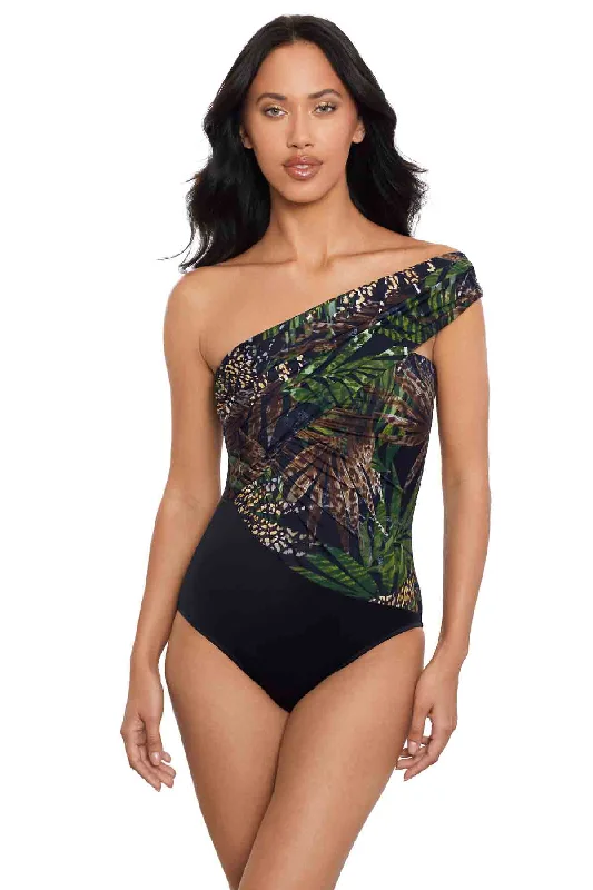 Nighthawk Goddess One Piece Swimsuit Sexy Swimwear Set