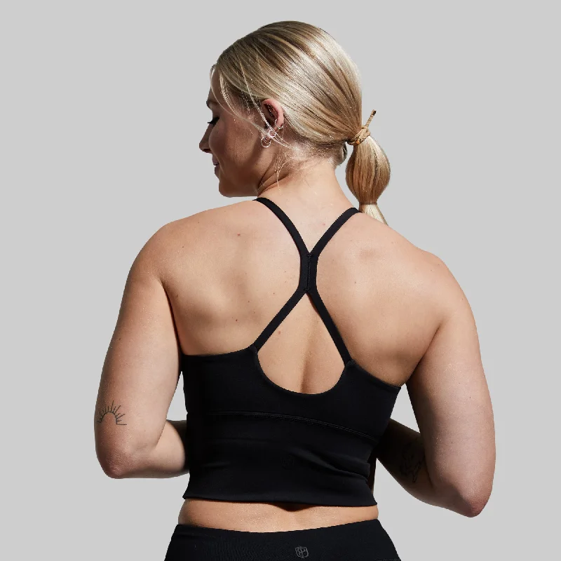 Om The Day Sports Bra 2.0 (Black) Active Support Bra